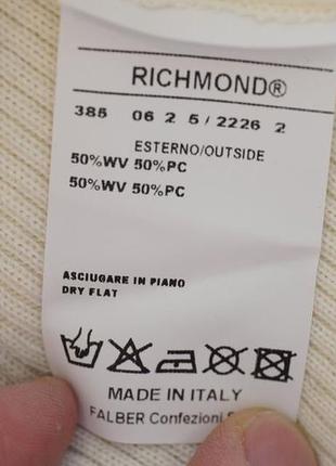 Джемпер richmond 'x' (италия), молочно белого цвета (оригинал)5 фото