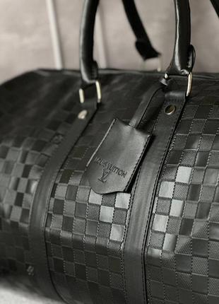 Чоловіча сумка louis vuitton keepall 55 damier infini