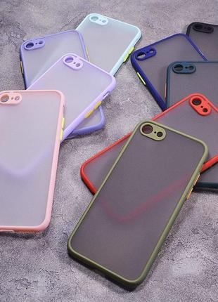 Ударостійкий матовий чохол iphone 7 8 10 11 12 13 14 pro max