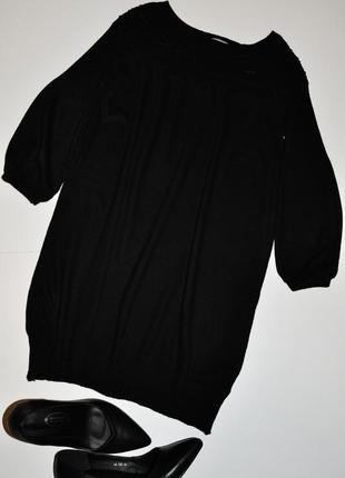 Базовое черное платье туника new look