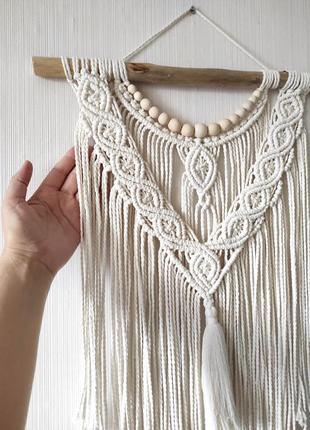 Красивое настенное панно макраме, бохо декор, этно мотивы