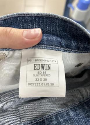 Брюки джинсы edwin w33 l30 slim мужские5 фото