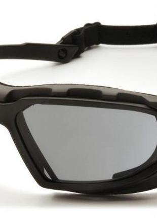 Очки защитные с уплотнителем pyramex highlander-plus (gray) anti-fog, серые
