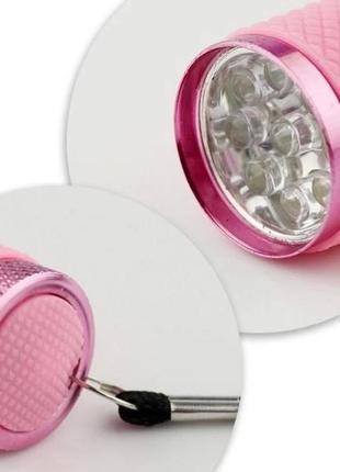 Уф лампа - фонарик для сушки ногтей, гель лака, для маникюра и педикюра на батарейках3 фото