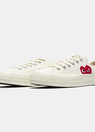 Garcons play x converse low white8 фото