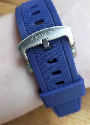 Чоловічий наручний спортивний годинник stryve (синій), водонепроникний, з календарем, будильником, п10 фото