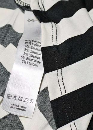 Плаття халат, максі, чорно-біле в смужку, на поясі3 фото