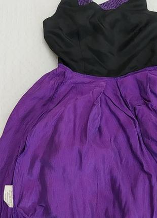 Авангардное платье с драпировками, купро, фиолетовое, от best behavior4 фото