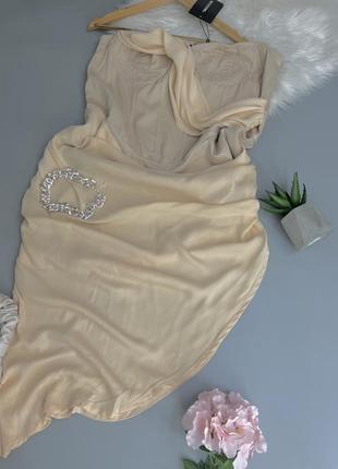 Платье корсет праздничное, красивая модель, внизу шифер, размер 2xl2 фото