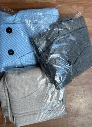 Пальто ялинка графіт, з підкладкою3 фото