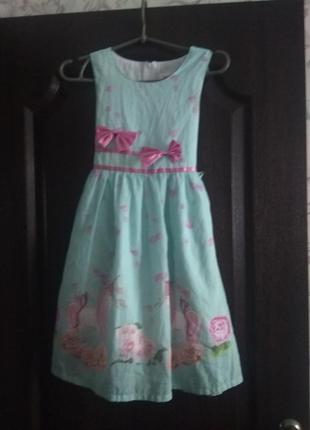 Праздничное платье с пони на девочку 8- 10 лет1 фото