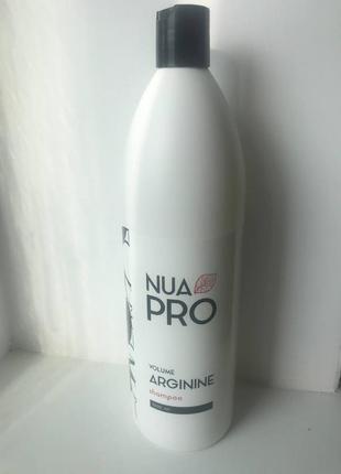 Шампунь "об'єм з аргініном"nua pro volume with arginine shampoo, 1000 мл1 фото