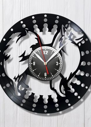 Шпиц собака часы шпиц настенный декор часы черные часы собака шпиц на часах собака часы