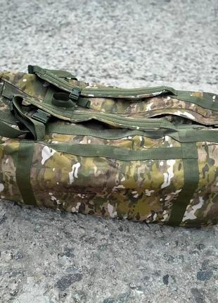 Сумка-рюкзак военная непромокаемая мультикам, 110 л6 фото