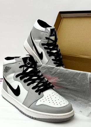 Кросівки nike air jordan 1 og (gray)2 фото