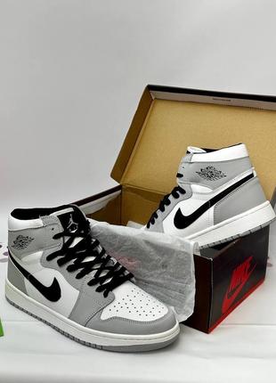 Кросівки nike air jordan 1 og (gray)7 фото