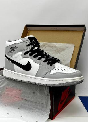 Кросівки nike air jordan 1 og (gray)1 фото