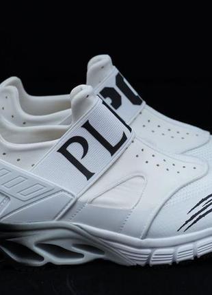 Кросівки преміум класу plein sport, білого кольору (оригінал)2 фото