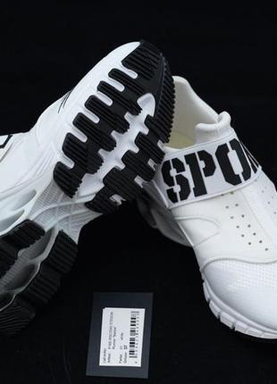 Кросівки преміум класу plein sport, білого кольору (оригінал)5 фото