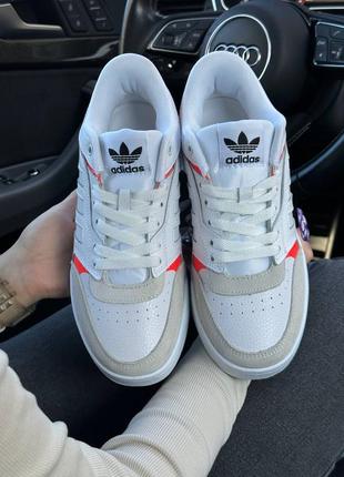 Кросівки adidas drop step white orange2 фото
