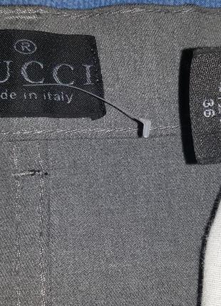 Брюки брендовые gucci (гуччи) штаны стрейч, оригинал (италия) 52-54-566 фото