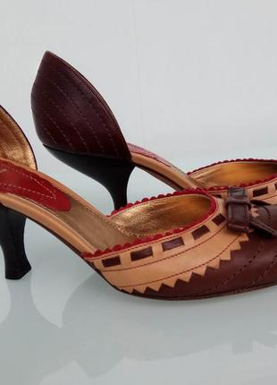 Туфли итальянские коричневые кожаные baldan 37 размер3 фото