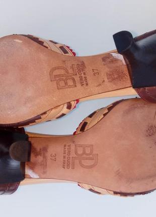 Туфли итальянские коричневые кожаные baldan 37 размер6 фото