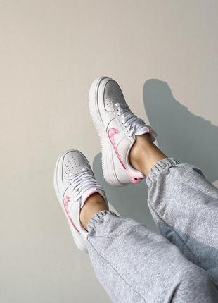 Жіночі кросівки nike air force 1 low jewel white pink love / smb4 фото