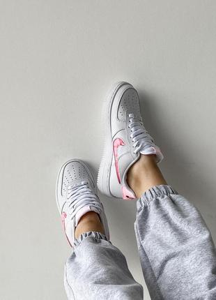 Жіночі кросівки nike air force 1 low jewel white pink love / smb5 фото