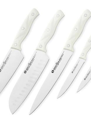 Набор качественных кухонных ножей аляска, состоит из 5 предметов, отличный подарок жене3 фото