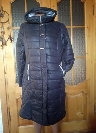 Зимняя женская куртка-пальто на синтепоне2 фото