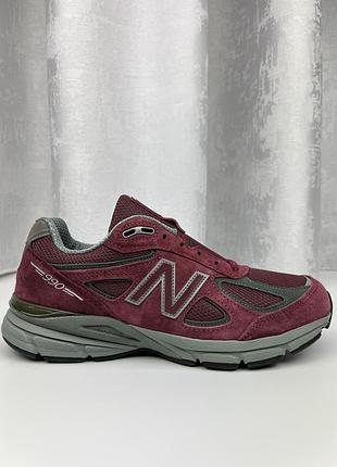 Кросівки new balance 990v4 made in usa 'burgundy' (m990bu4)