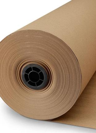 Упаковочная крафт бумага в рулоне 50 пог.м*840 мм плотность 90 г/м22 фото