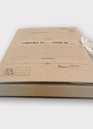 Папка архивная на завязках формат а4, с титульной страницей, высота корешка 40 мм