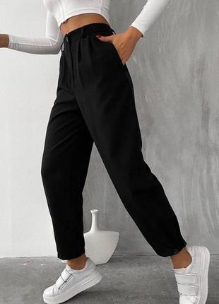 Новинка брюки мод.650 ткань: костюмка размеры: 42-44, 46-48 цвета: черный, беж, серый
