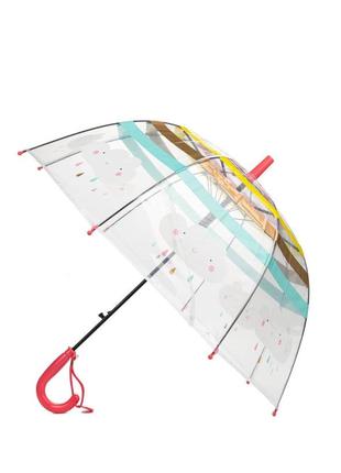 Зонт детский для девочки красный