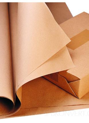 Упаковочная крафт бумага а0 80 г/м2 (20 листов в упаковке) 120х84см.2 фото