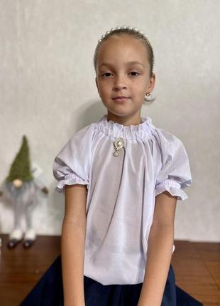 Шкільна блуза для дівчинки