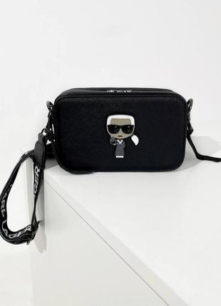 Karl lagerfeld snapshot black еко шкіра, текстиль