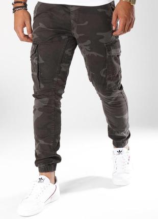 Штаны джоггеры карго камуфляж оригинал jack&jones