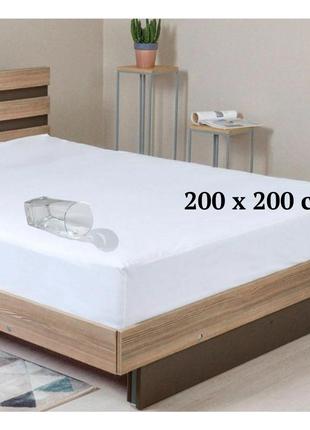 Наматрасники 200х200 с бортами на кровать, наматрасники на евро кровать 200 водонепроницаемые махра идея1 фото