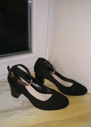 Туфлі l&amp;m жіночі чорні демісезонні 38 (37,5)3 фото