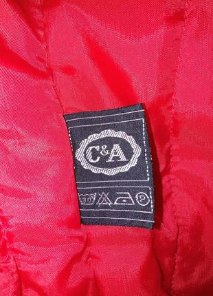 Прекрасна червона курточка c&a, р. 20-22/4xl-5xl5 фото