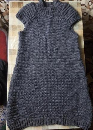 Классная туника платье zara knit s-м1 фото