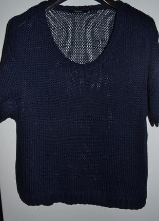 Ажурная вязаная блузочка/кофточка/джемпер бренда esmara оригинальная двухуровневая1 фото