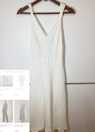 🔝🔥жіноче плаття преміального бренду nicole farhi 100% льон, фурнітура lampo ідеальний стан 💸1200 гривень3 фото