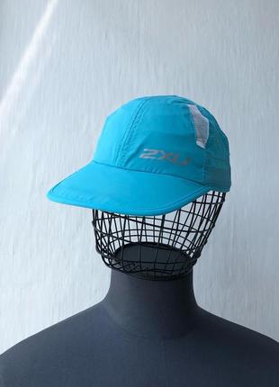 Спортивна кепка 2xu unisex running cap blue/white