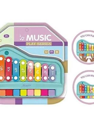 Музыкальная игрушка 2 в 1 "ксилофон-пианино" арт. 682-8 топ