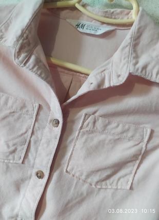 Вельветова рубашка 9-10 років 3