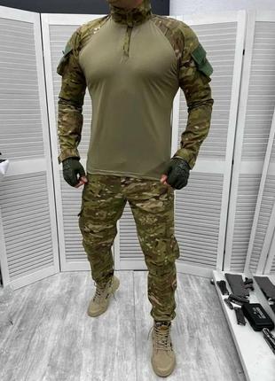 Чоловічий армійський костюм мультикам для всу (зсу) tactical тактична форма убакс і штани туреччина 7285 xxl